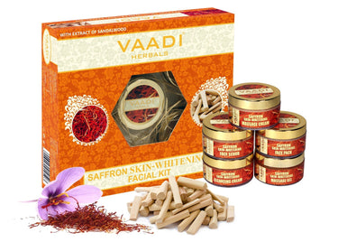 Vaadi Herbals Saffron Skin Whitening Facial Kit with Sandalwood Extract, 270g
